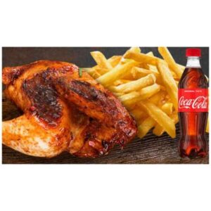 CHIPS+HALF CHICKEN+350ML SODA