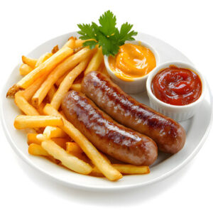 CHIPS+ 2 SAUSAGES